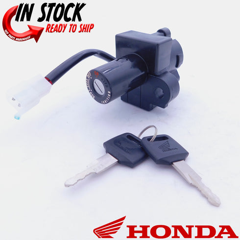 HONDA  IGNITION SWITCH LOCK NEW GENUINE OEM  2 KEYS 1993 - 2024 XR650L